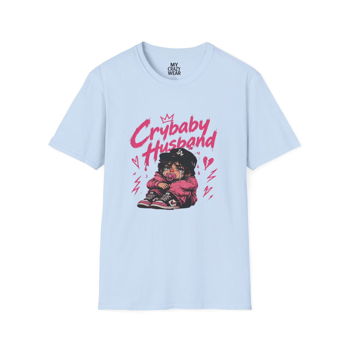 Crybaby Husband T-Shirt — Cute Retro Cartoon Graphic Tee