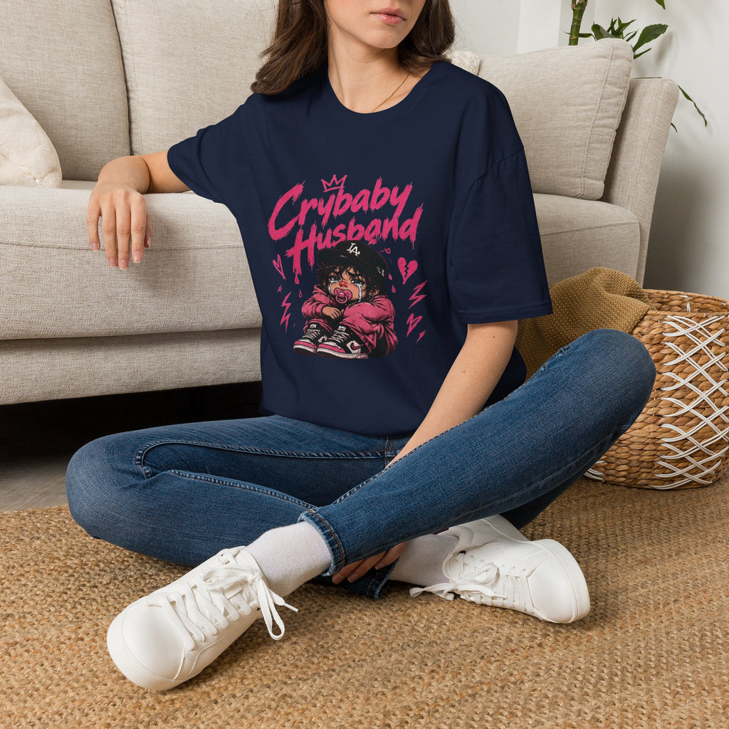 Crybaby Husband T-Shirt — Cute Retro Cartoon Graphic Tee