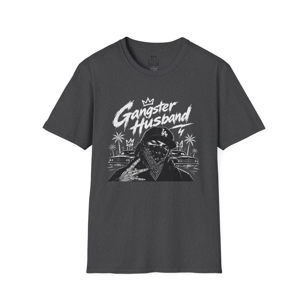Gangster Husband T-Shirt — Vintage Bandana Skull Graphic Tee