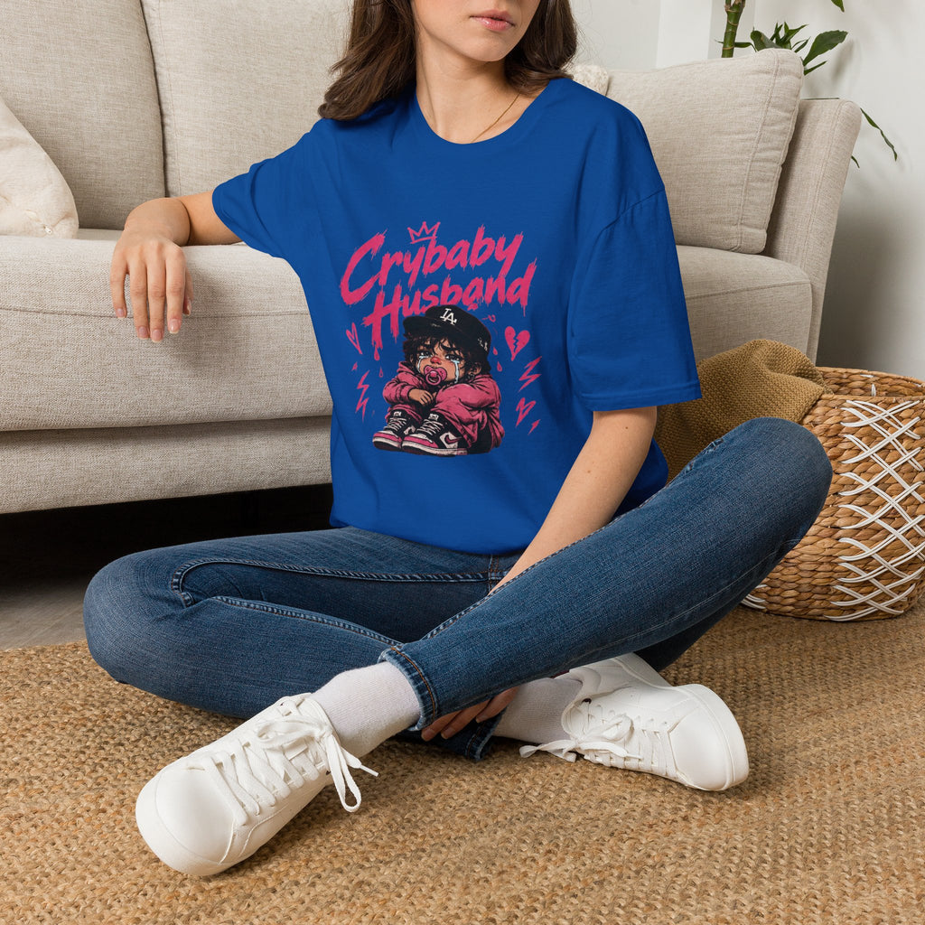 Crybaby Husband T-Shirt — Cute Retro Cartoon Graphic Tee