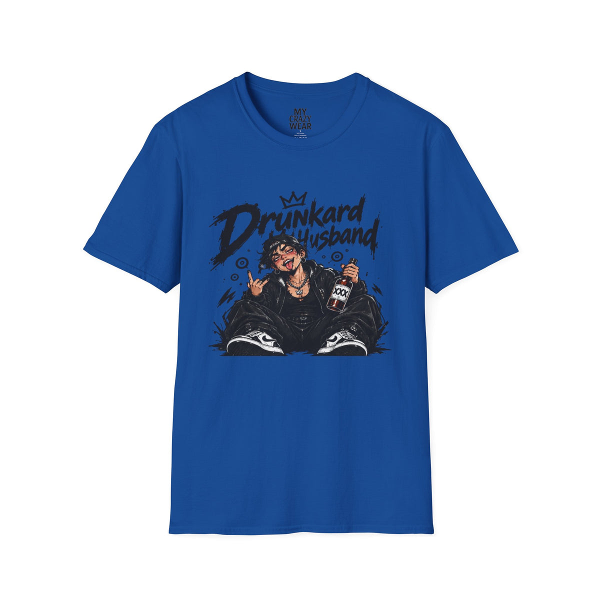 Drunkard Husband T-Shirt — Funny Drinker Graphic Tee for Couples & Parties