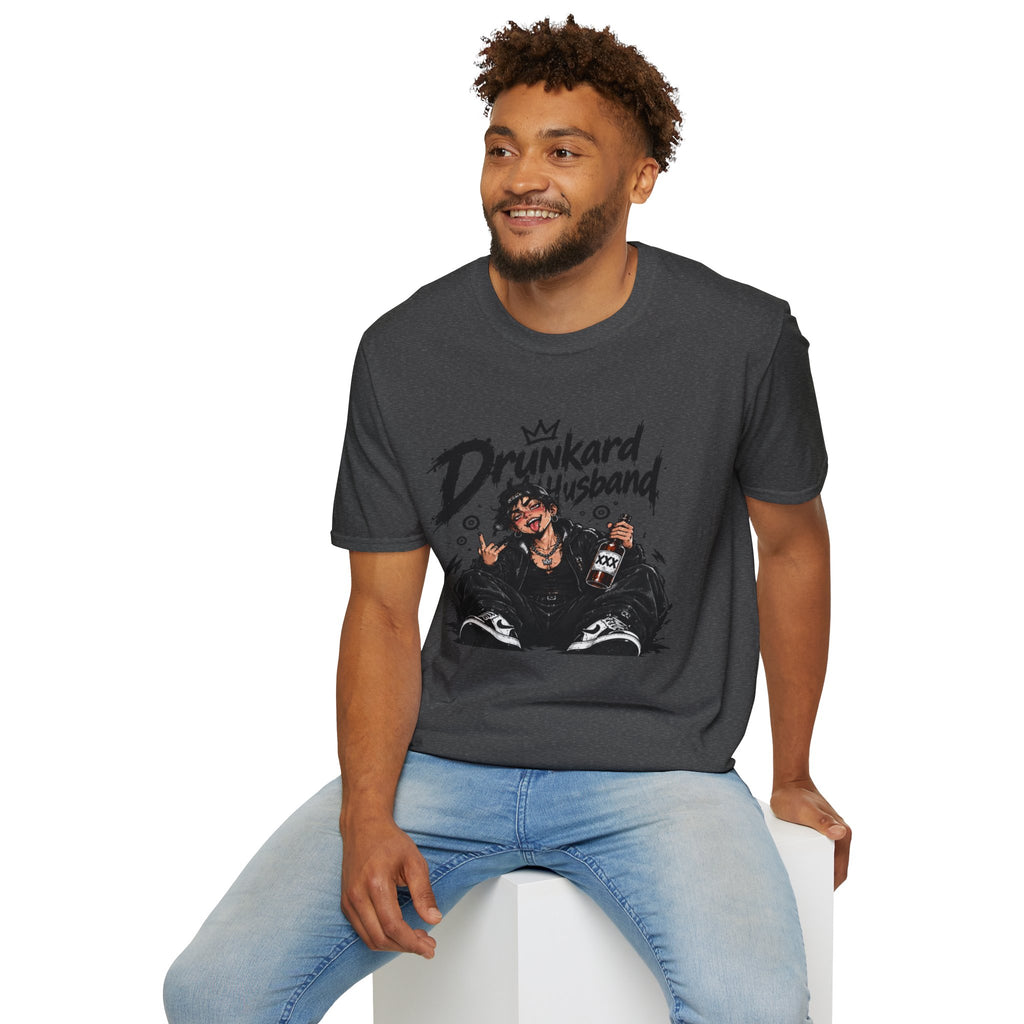 Drunkard Husband T-Shirt — Funny Drinker Graphic Tee for Couples & Parties