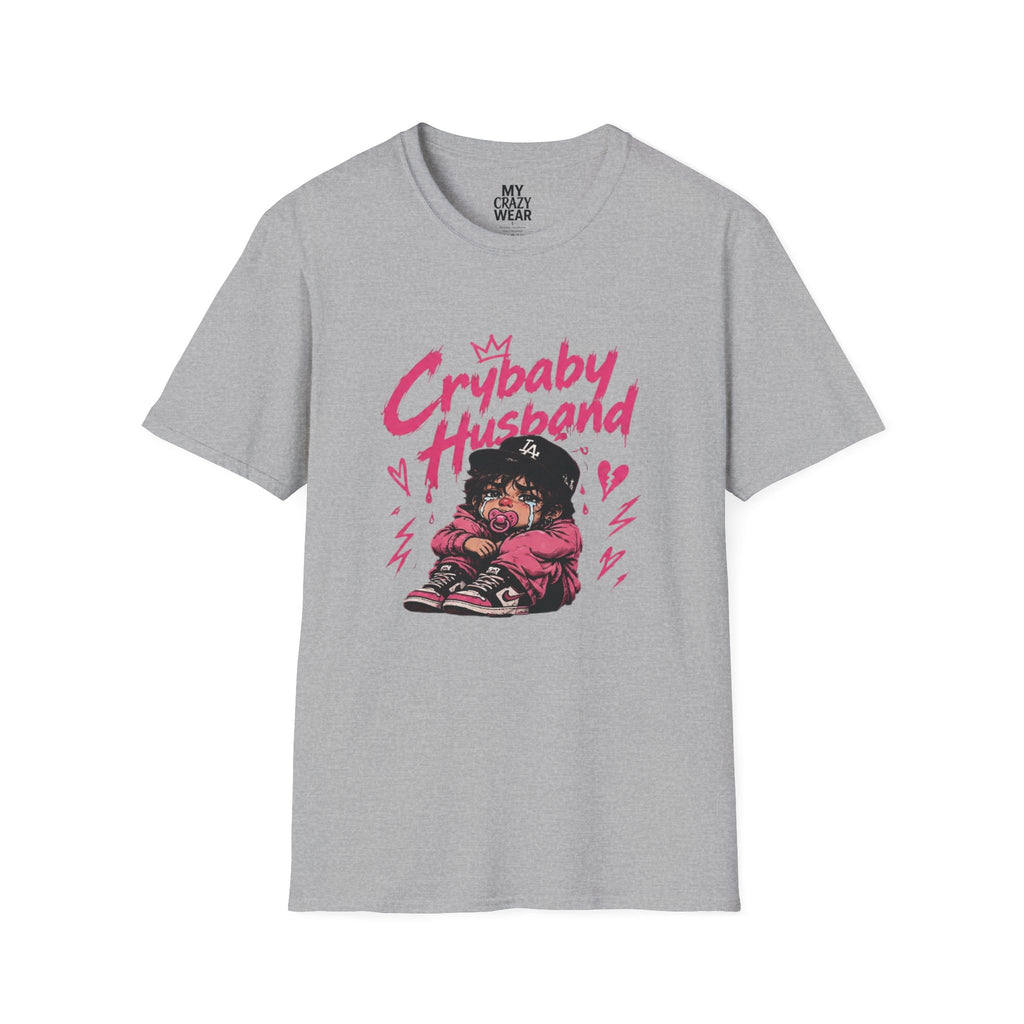 Crybaby Husband T-Shirt — Cute Retro Cartoon Graphic Tee