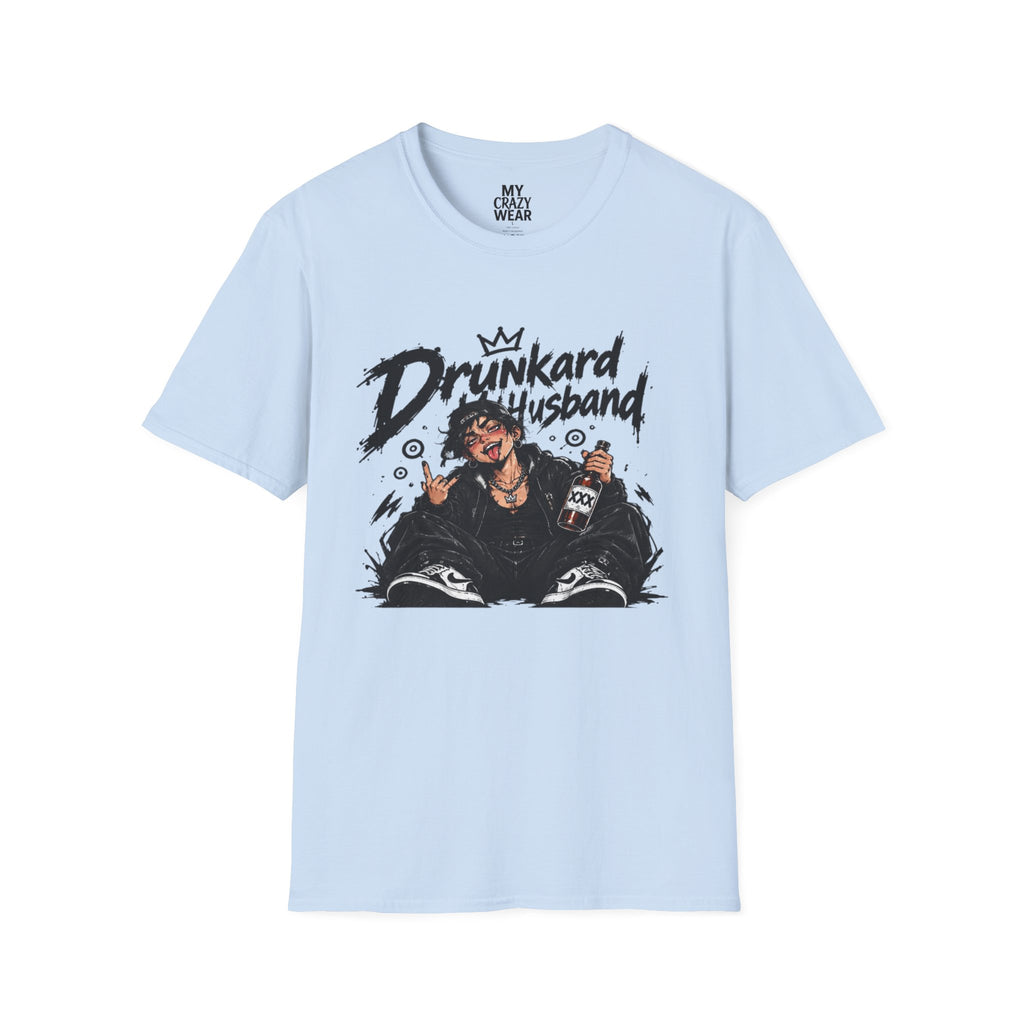Drunkard Husband T-Shirt — Funny Drinker Graphic Tee for Couples & Parties