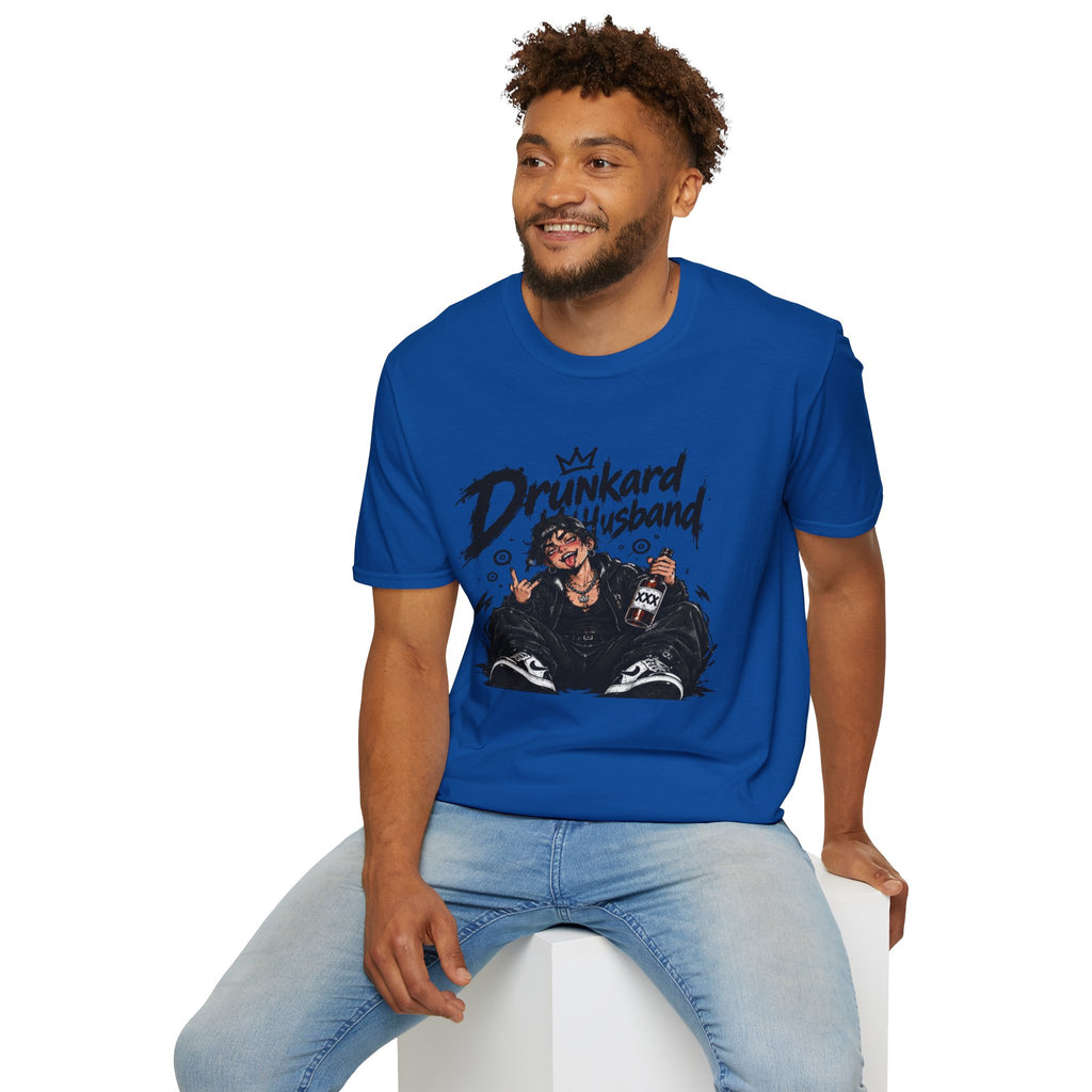 Drunkard Husband T-Shirt — Funny Drinker Graphic Tee for Couples & Parties