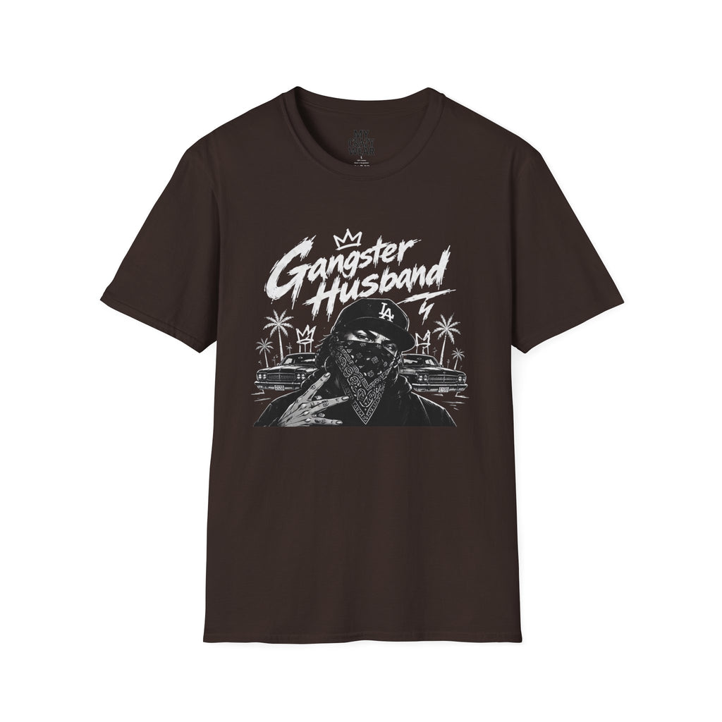 Gangster Husband T-Shirt — Vintage Bandana Skull Graphic Tee