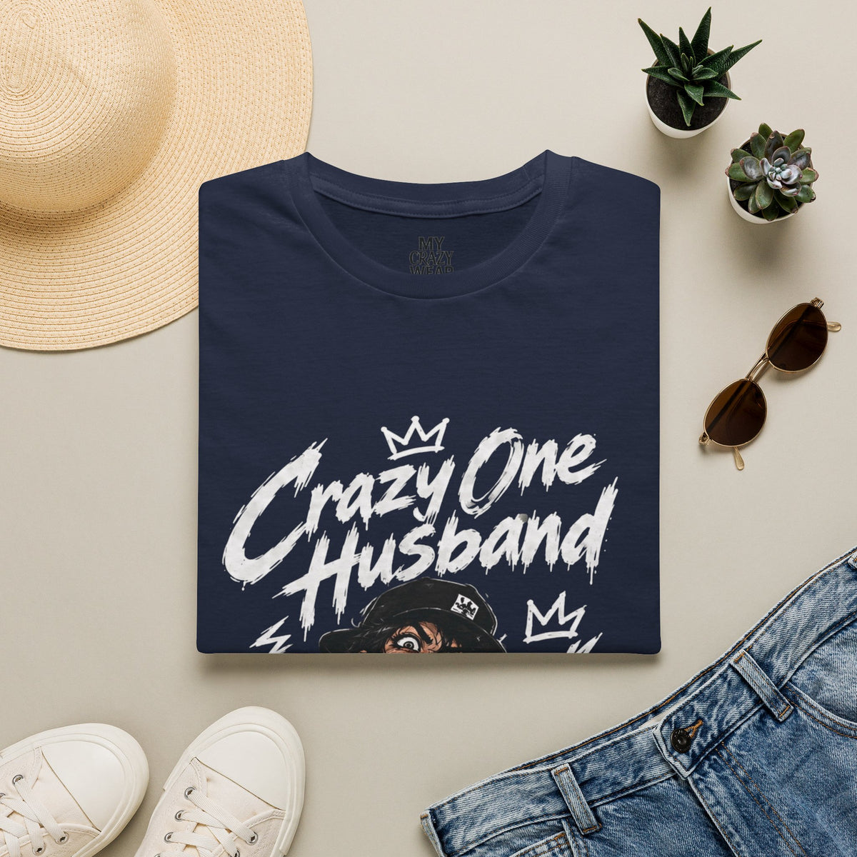 Crazy One Husband T-Shirt — Funny Husband Graphic Tee
