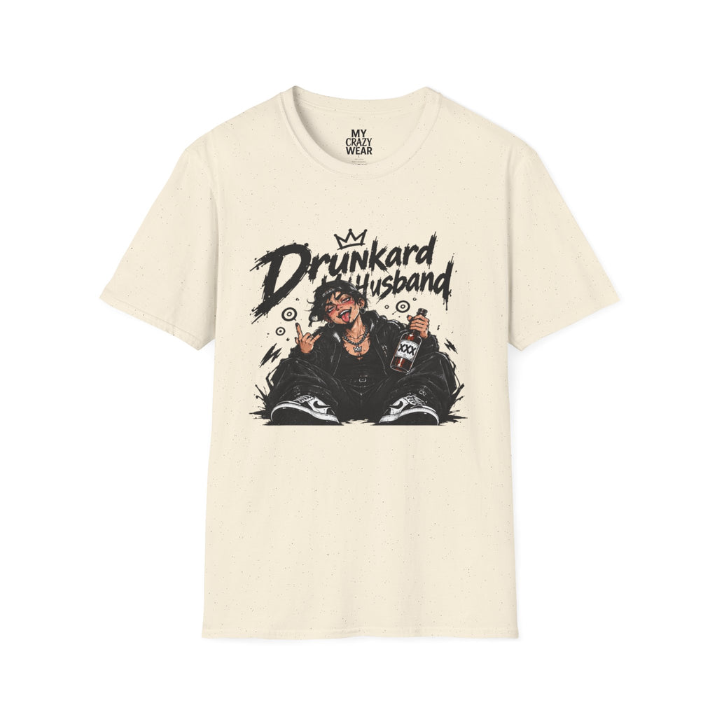 Drunkard Husband T-Shirt — Funny Drinker Graphic Tee for Couples & Parties