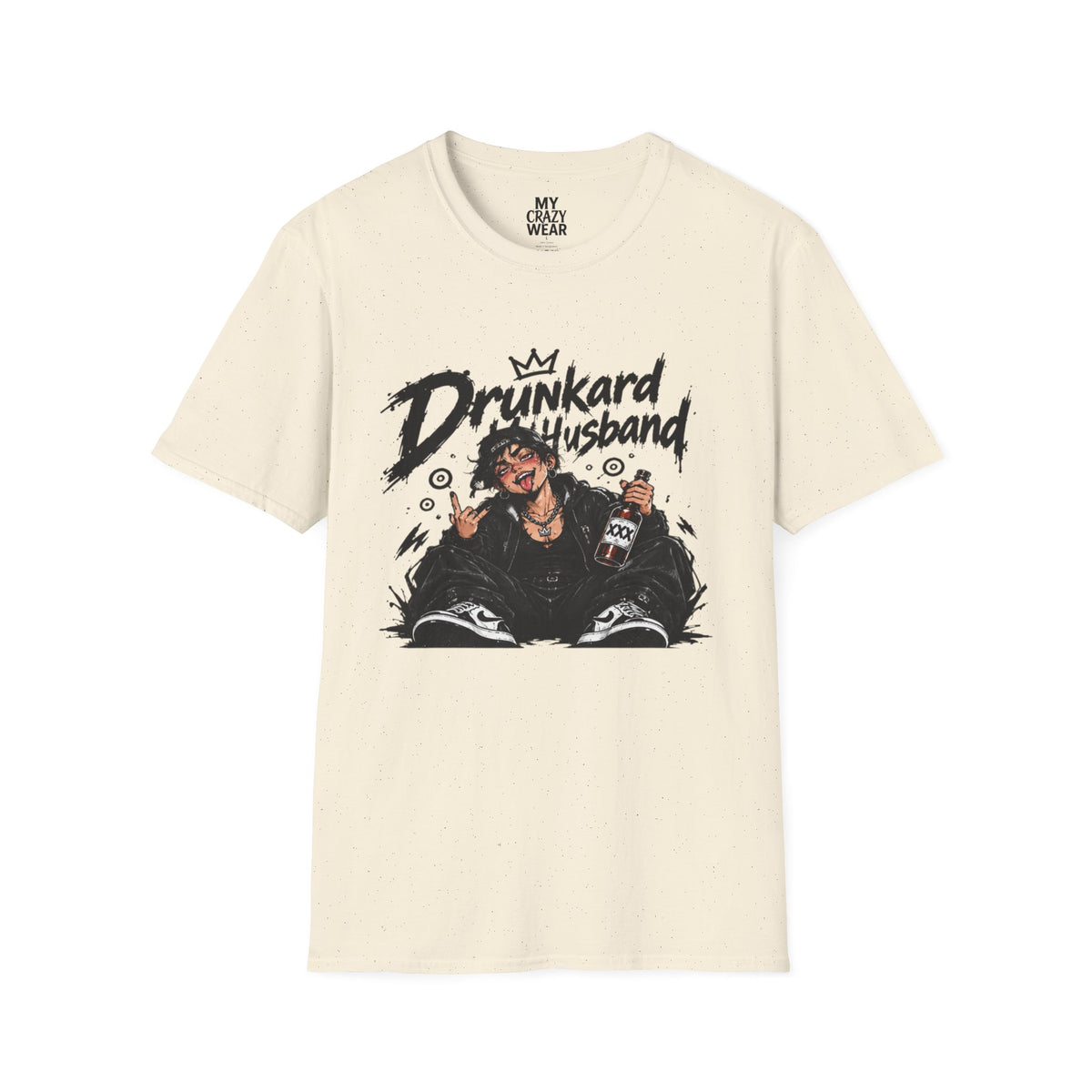Drunkard Husband T-Shirt — Funny Drinker Graphic Tee for Couples & Parties