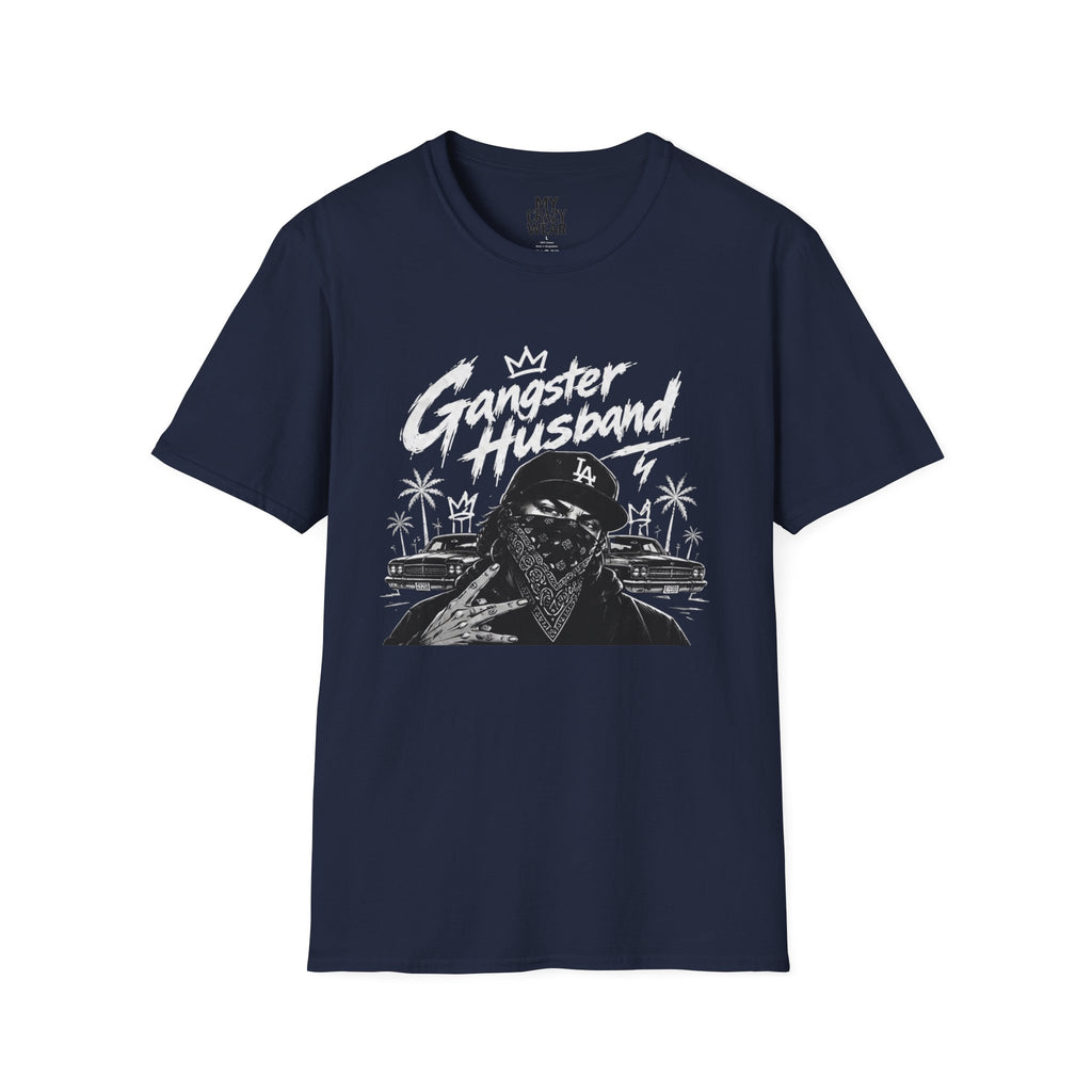 Gangster Husband T-Shirt — Vintage Bandana Skull Graphic Tee