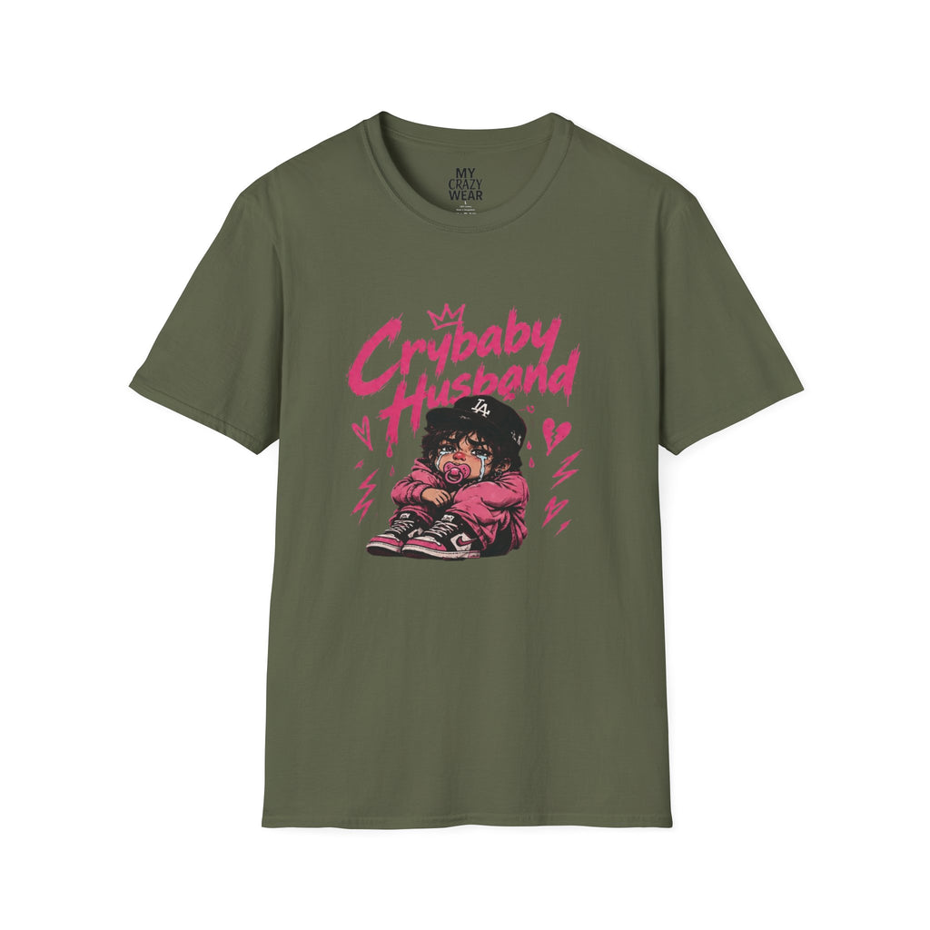 Crybaby Husband T-Shirt — Cute Retro Cartoon Graphic Tee
