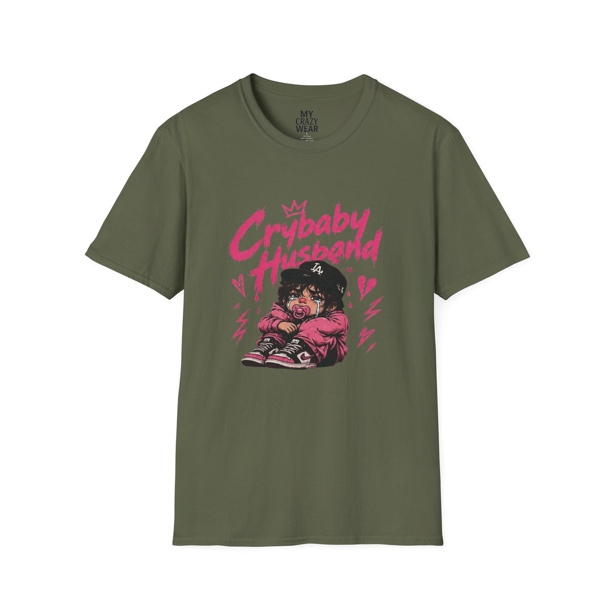 Crybaby Husband T-Shirt — Cute Retro Cartoon Graphic Tee