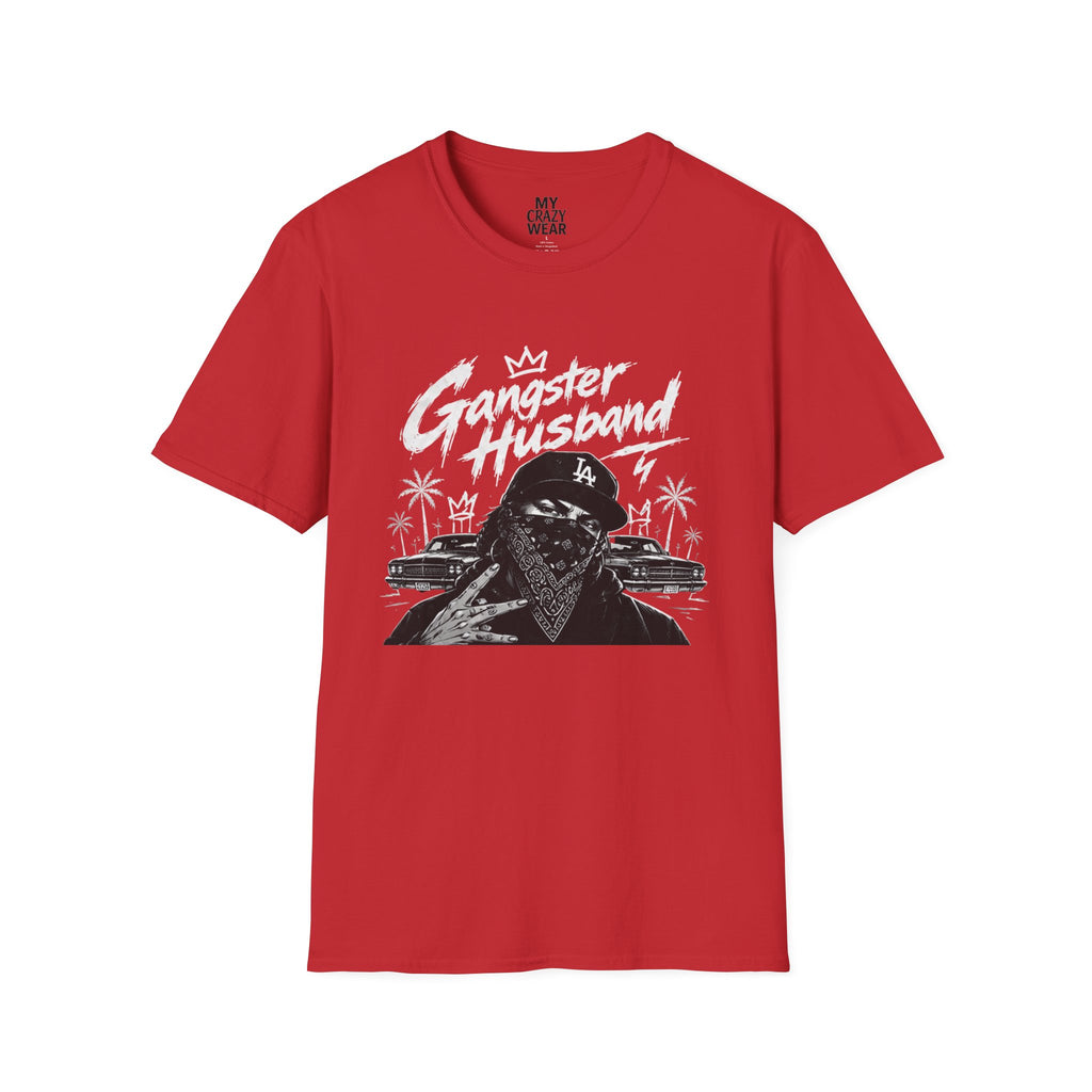 Gangster Husband T-Shirt — Vintage Bandana Skull Graphic Tee