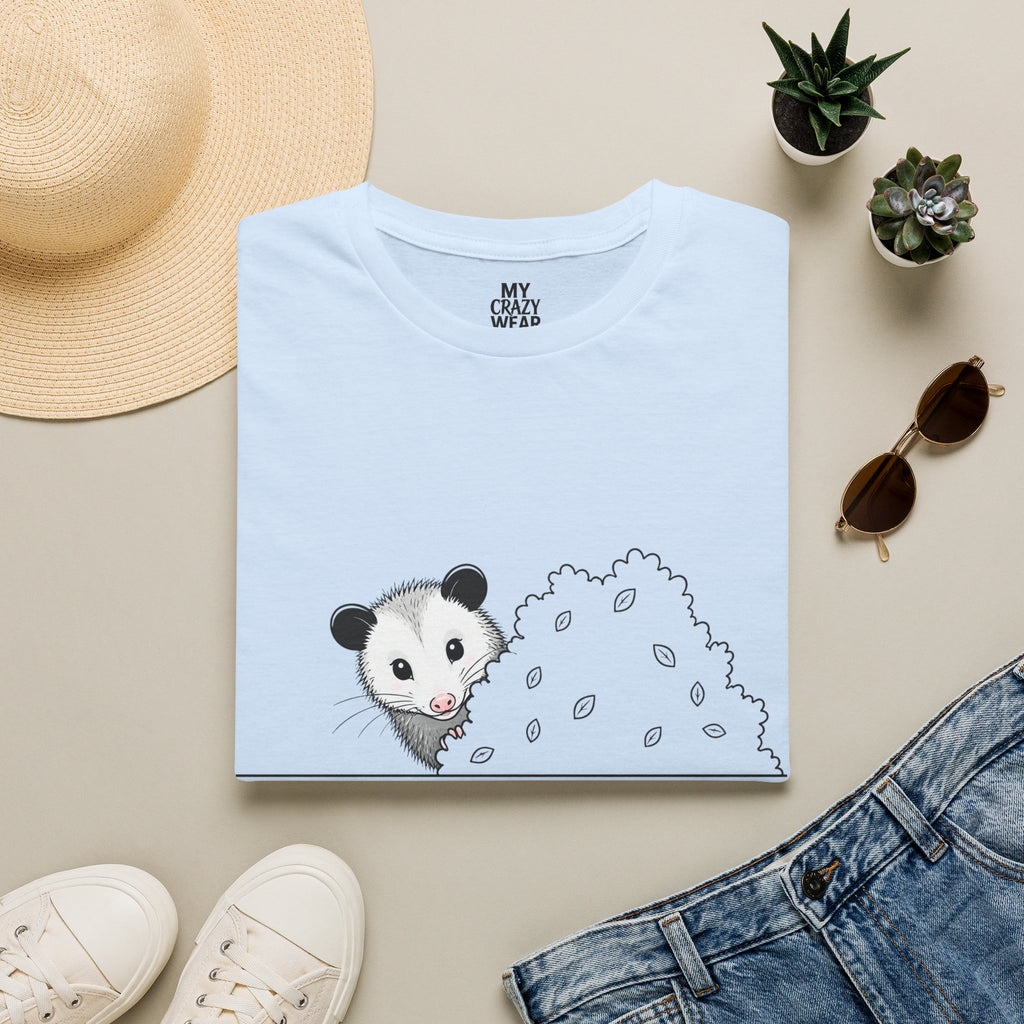 T-Shirt — Cute Possum Pile Illustration “I came, I saw, I made it awkward.”